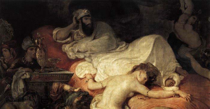 Eugene Delacroix The Death of Sardanapalus Spain oil painting art